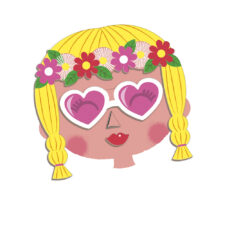Livro Magnético Crazy Faces Meninas 65 peças - Janod Brasil